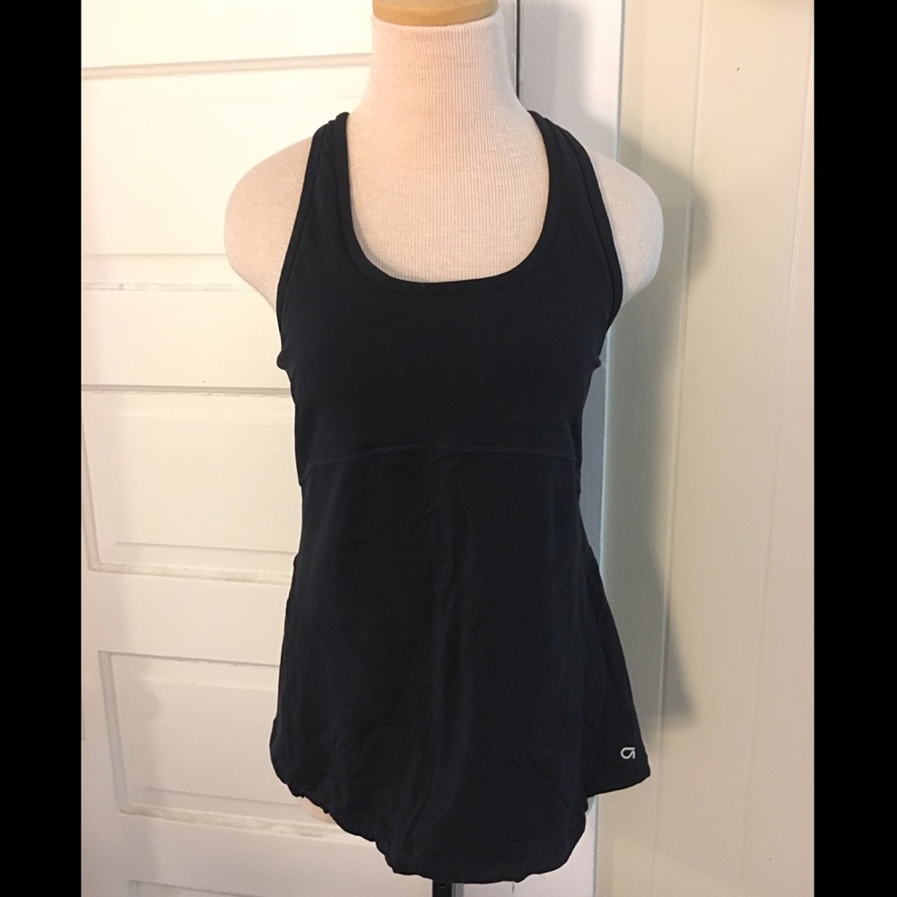 GapFit Black Drawstring Bottom Workout Tank Top